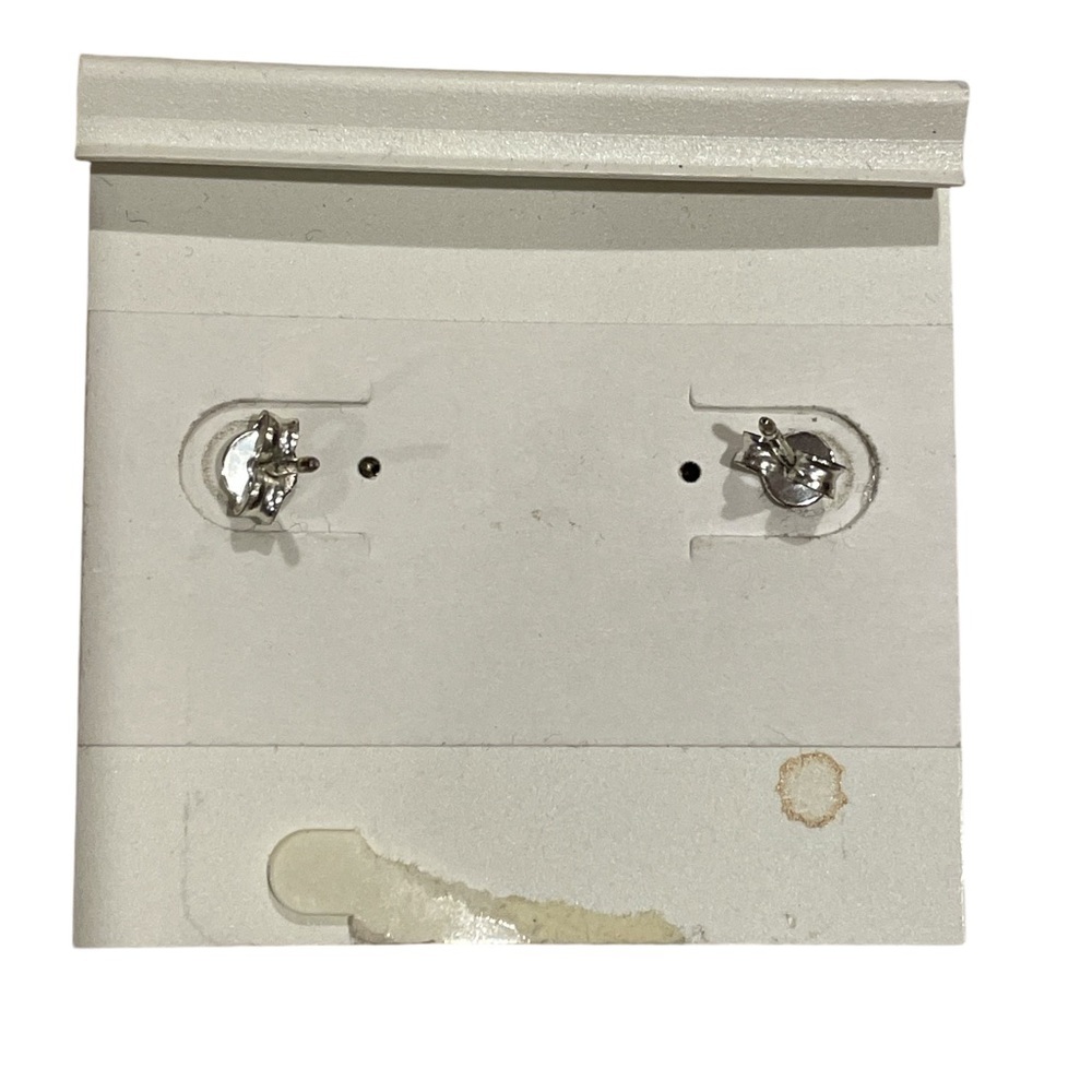 Macy’s Sterling Silver Flower Dangle Earrings - image 3